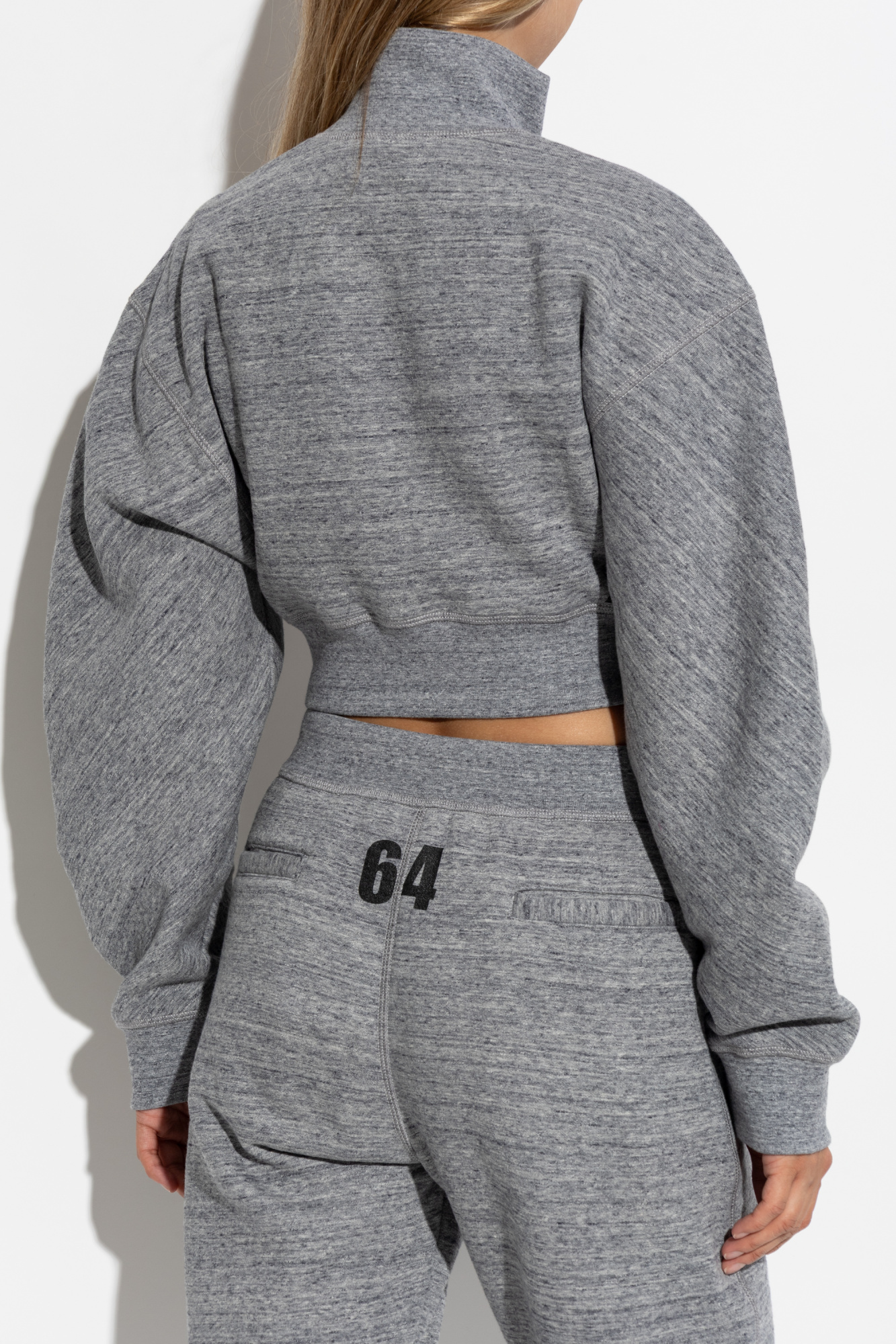 VIP【関税送料無料】希少 DSQUARED2 GREY COTTON SWEATSHIRT Grey Sweatshirt with stand-up collar Dsquared2 - Vitkac GB